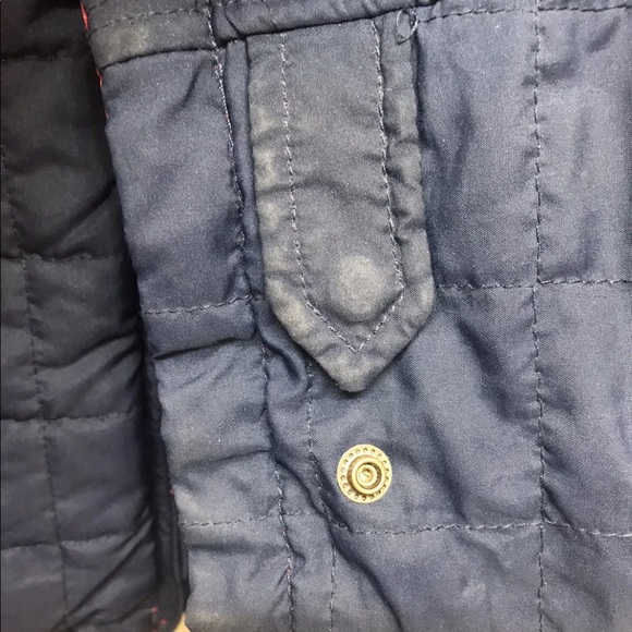 Tommy Hilfiger Men’s Reversible Windbreaker Light Puffer Coat Red Blue M - Picture 11 of 12